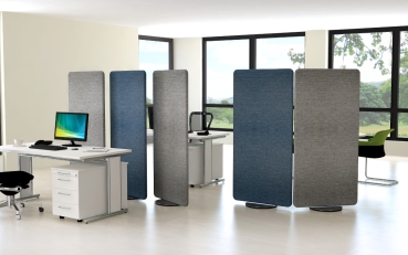Büro-Stellwände mit Schallschutz